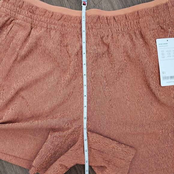 ATHLETA Echo Shorts 14 Brown Athlesure Athletic Activewear Running Beach Gym - Picture 7 of 7